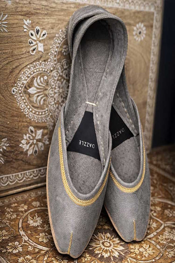 DAZZLE | KHUSSA SHOES | MUNSIFA (GREY)