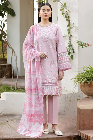 FARASHA | SUMMER WEAVES EMBROIDERED LAWN'25 | MUTED BLOOM