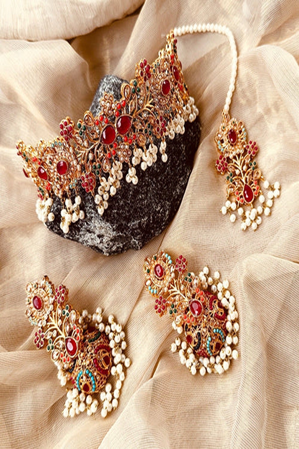 KOH-E-GEM | JEWELLERY | NAURANG NOOR - COLLAR SET
