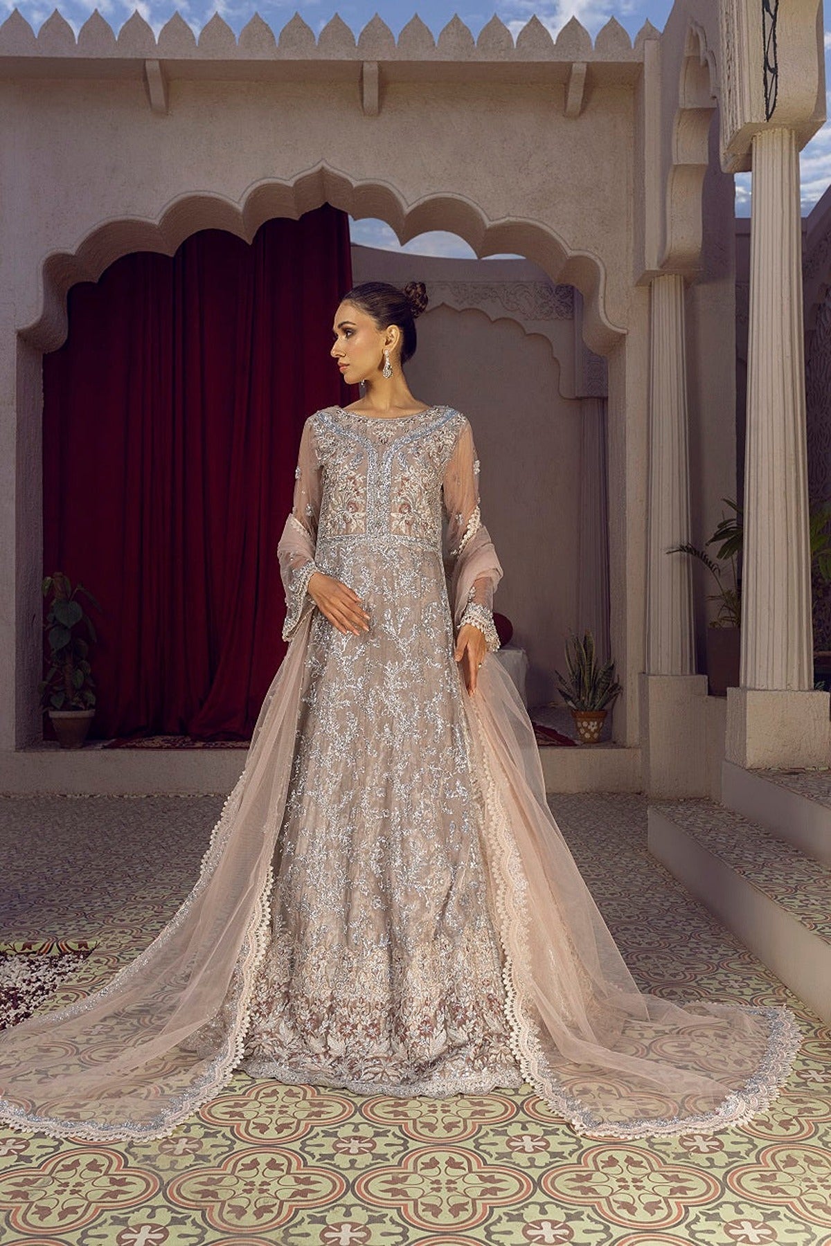 NAKOOSH | BRIDAL | NB-5780 PINK FORMAL 3PC STITCHED SUIT