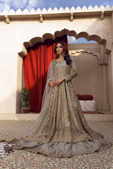 NAKOOSH | BRIDAL | NB-6149 IVORY MASORI 3PC STITCHED SUIT