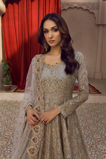 NAKOOSH | BRIDAL | NB-6149 IVORY MASORI 3PC STITCHED SUIT