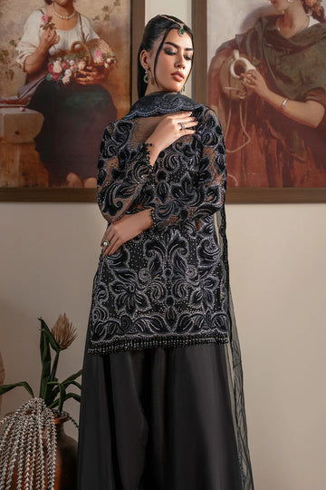 FAIZA FAISAL | SOLENE - LUXURY VELVETS | NOIR | 3PC