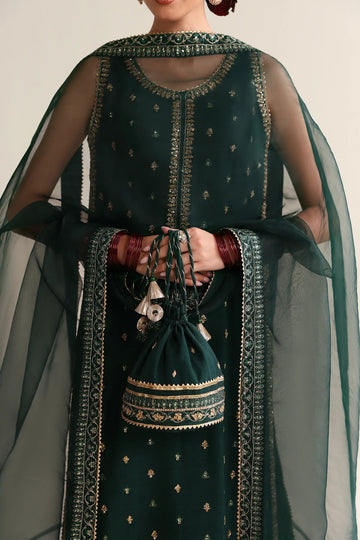 ZAIB | WEDDING EDIT 2026 | EMERALD GREEN LUXURY WEDDING EDIT - HANDWORKED 2026 (NPA3-26446)