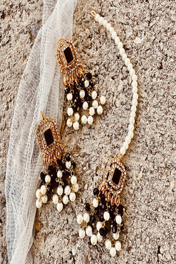KOH-E-GEM | JEWELLERY | NAQSH-E-JAHAN CHOKER - BLACK
