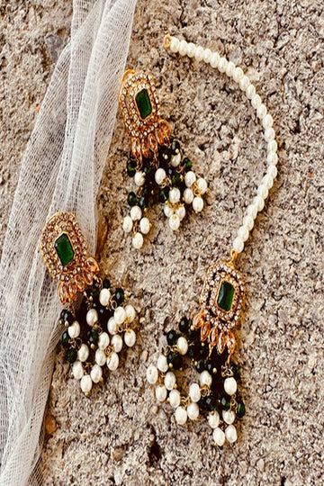 KOH-E-GEM | JEWELLERY | NAQSH-E-JAHAN CHOKER - GREEN