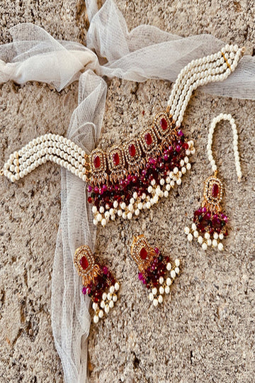 KOH-E-GEM | JEWELLERY | NAQSH-E-JAHAN CHOKER - MULTI