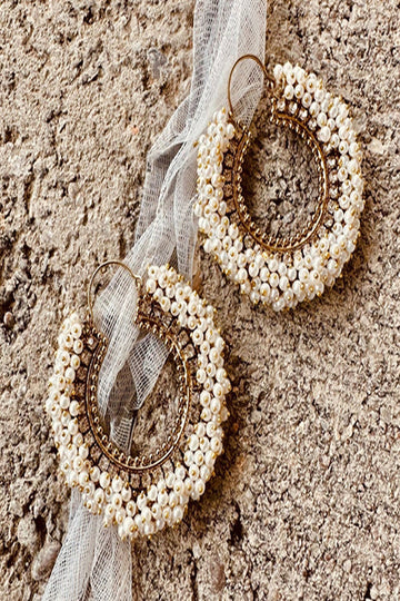 KOH-E-GEM | JEWELLERY | NARGIS PEARL GAJRA SET