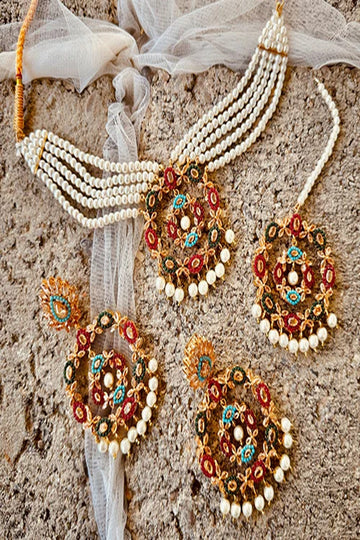 KOH-E-GEM | JEWELLERY | NAURATAN ÉCLAT CHOKER - GOLD