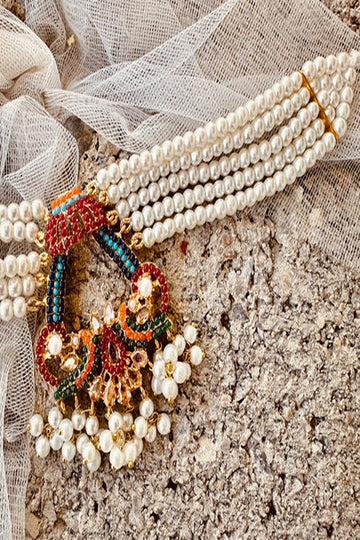 KOH-E-GEM | JEWELLERY | NAURATAN GLIMMER SET - GOLD