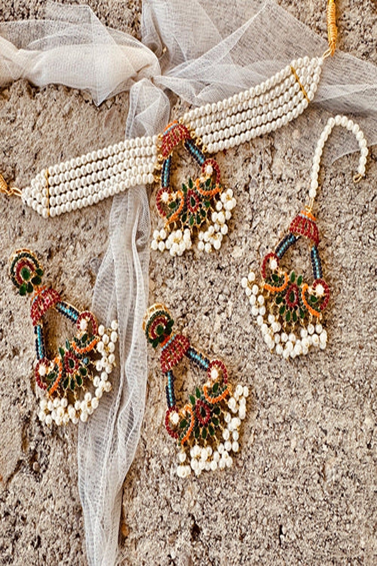 KOH-E-GEM | JEWELLERY | NAURATAN GLIMMER SET - GREEN