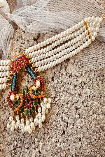 KOH-E-GEM | JEWELLERY | NAURATAN GLIMMER SET - GREEN