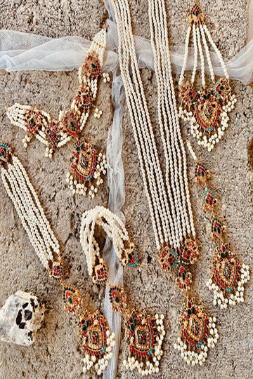 KOH-E-GEM | JEWELLERY | NAURATAN MAJESTIC BRIDAL SET