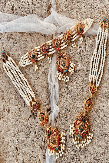 KOH-E-GEM | JEWELLERY | NAURATAN MAJESTIC BRIDAL SET