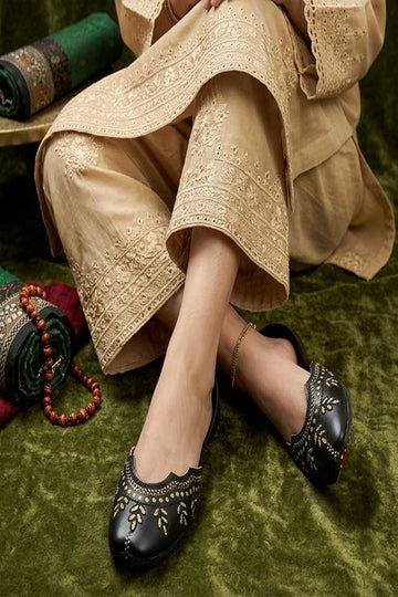 DAZZLE | KHUSSA SHOES | NAWABZA (BLACK)