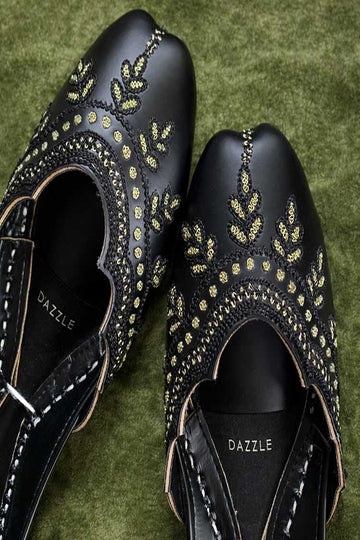 DAZZLE | KHUSSA SHOES | NAWABZA (BLACK)