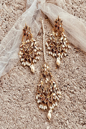 KOH-E-GEM | JEWELLERY | NAZAAKAT - KUNDAN NECKLACE SET