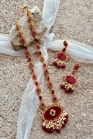 KOH-E-GEM | JEWELLERY | NEFERTITI GRACE MALAA – MAROON