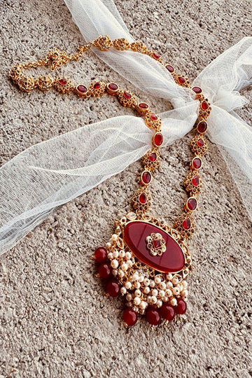 KOH-E-GEM | JEWELLERY | NEFERTITI GRACE MALAA – MAROON