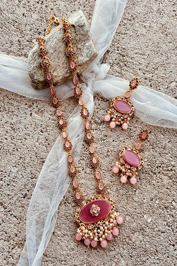 KOH-E-GEM | JEWELLERY | NEFERTITI GRACE MALAA – PINK