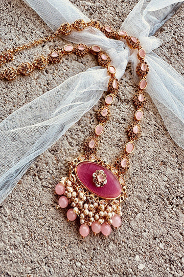 KOH-E-GEM | JEWELLERY | NEFERTITI GRACE MALAA – PINK