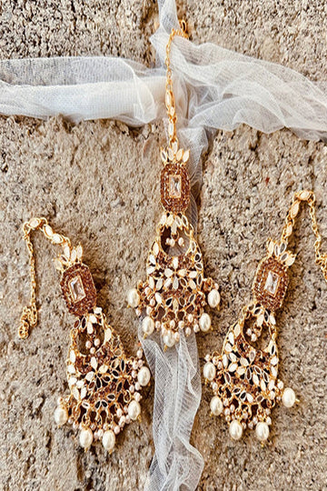 KOH-E-GEM | JEWELLERY | NOOR CHOKER SET - WHITE
