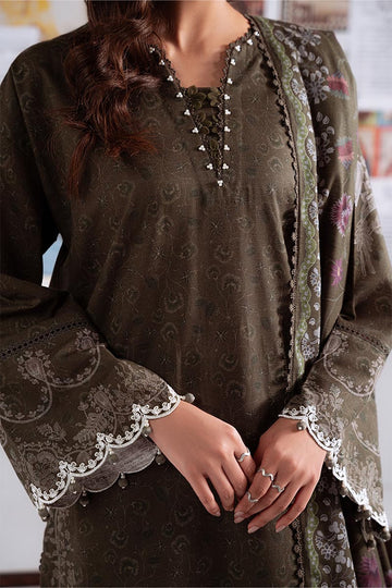 CROSS STITCH | KHADDAR-LINEN-MARINA'25 | OLIVE CHARM