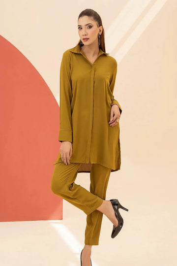 BE YOURSELF | PRET | OLIVE GEORGETTE CO-ORD