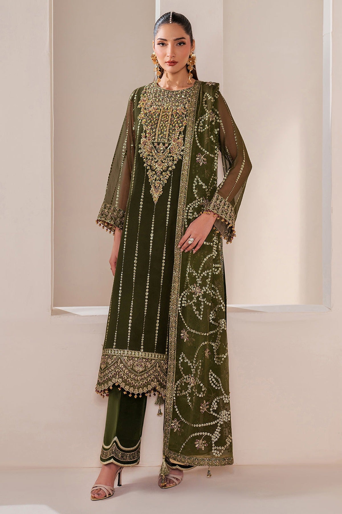 ALIZEH | REENA VOL 4 - HANDCRAFTED EID EDIT '25 | AF-HM-4033-OLIVIA