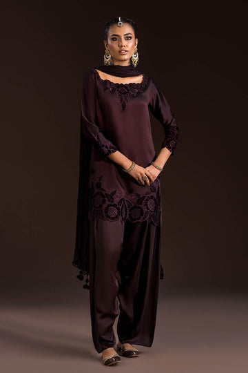 KHUDA BAKSH | LUXURY PRET | P-284 | CHOCOLATE