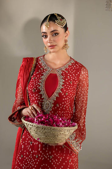KHUDA BAKSH | LUXURY PRET | P-285 | SHORT SHIRT WITH FARSHI SHALWA