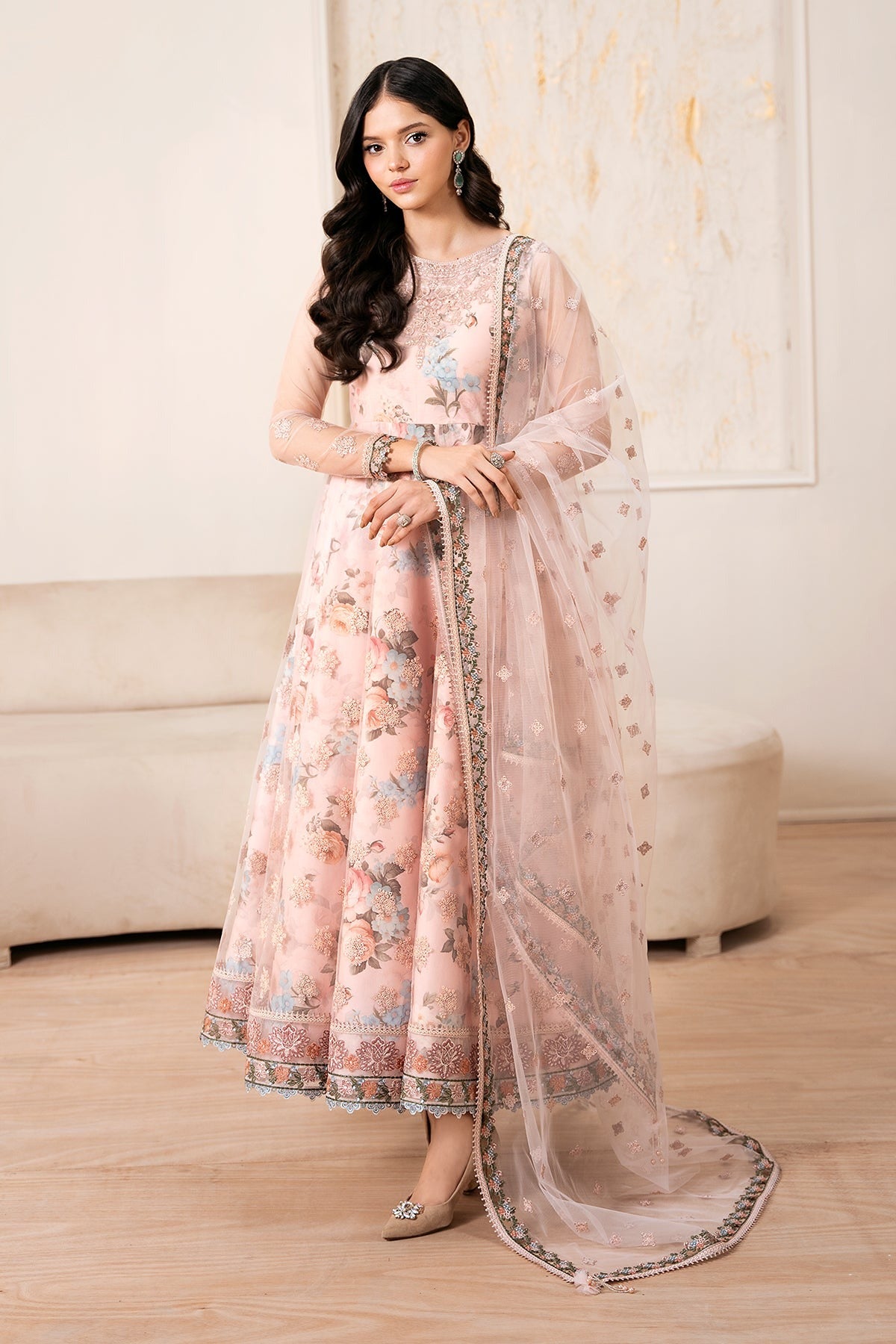 BAROQUE | PRET | EMBROIDERED NET PR-1049