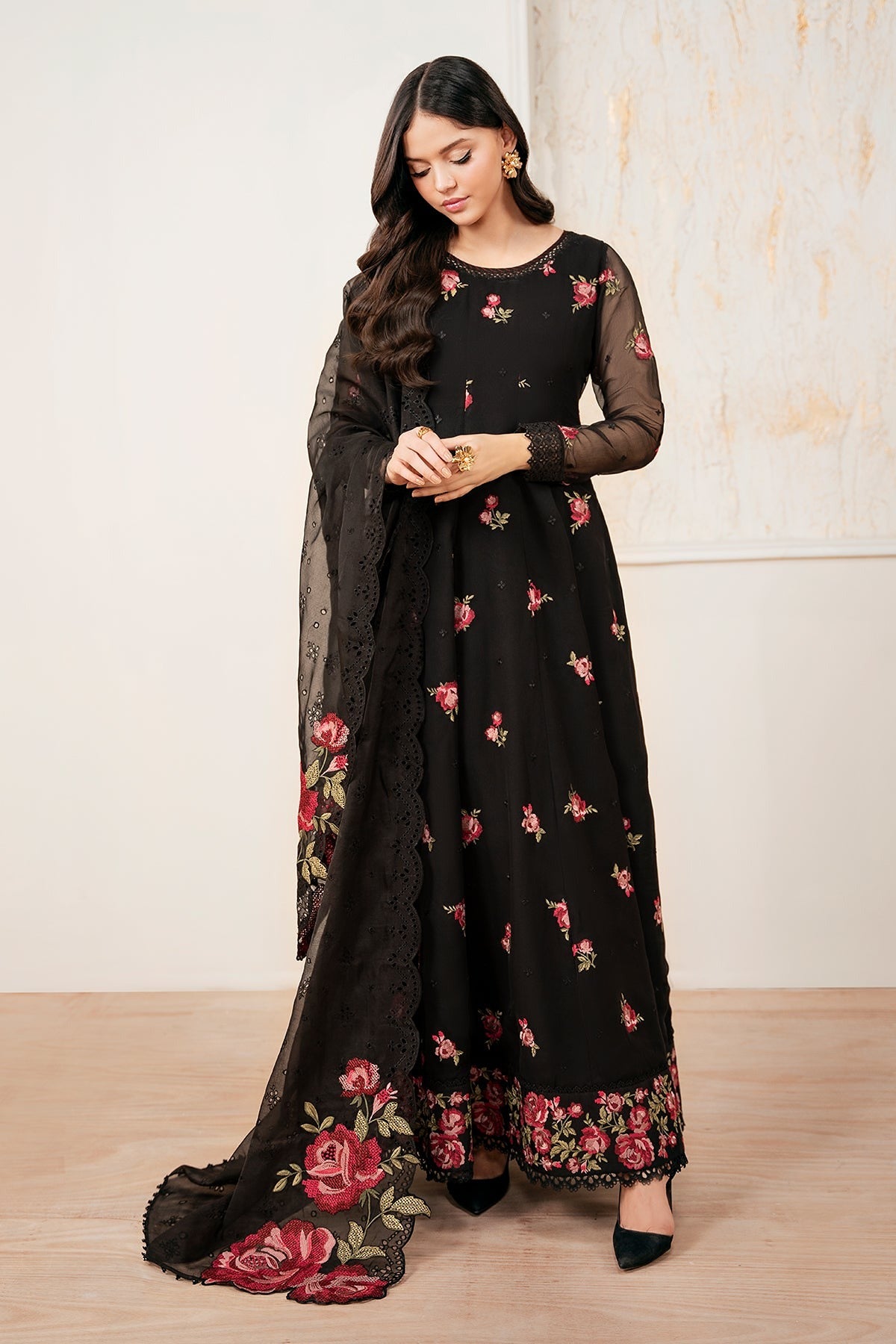 BAROQUE | PRET | EMBROIDERED CHIFFON PR-1052