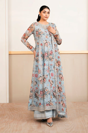 BAROQUE | PRET | EMBELLISHED PRINTED CHIFFON PR-1058