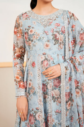 BAROQUE | PRET | EMBELLISHED PRINTED CHIFFON PR-1058