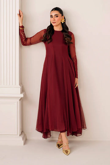 BAROQUE | PRET | EMBROIDERED CHIFFON FROCK PR-1126