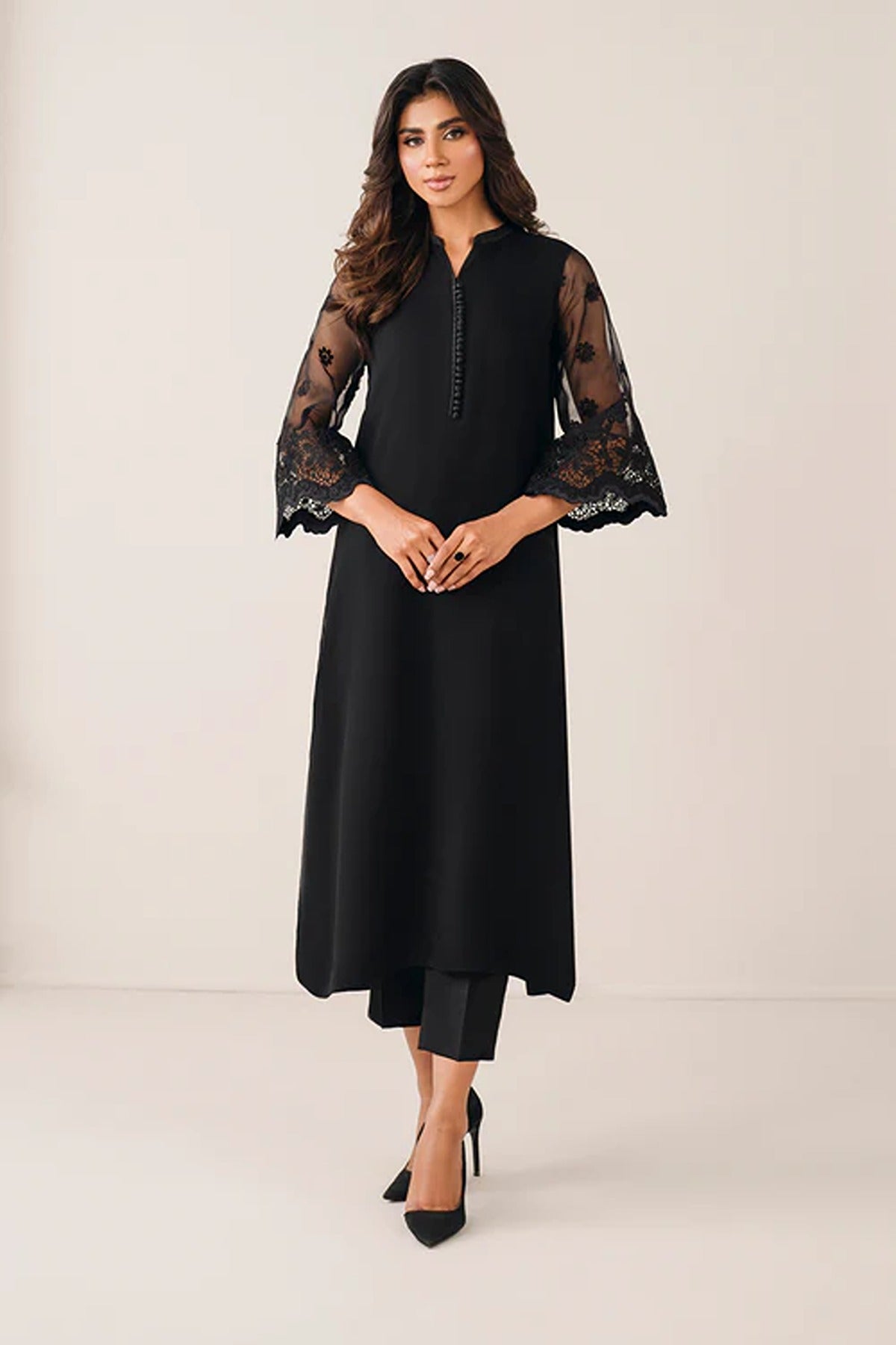 BAROQUE | PRET | EMBROIDERED CHIFFON PR-1129 | 2PC