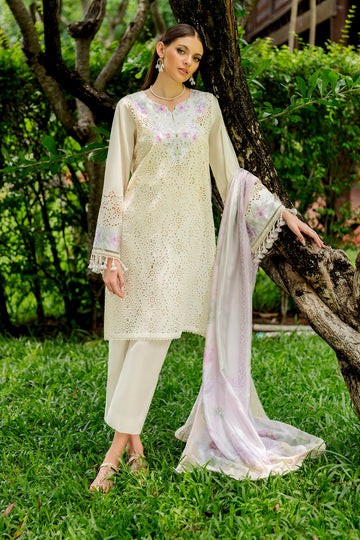 BAROQUE | PRET | EMBROIDERED SCHIFFLI PR-1175