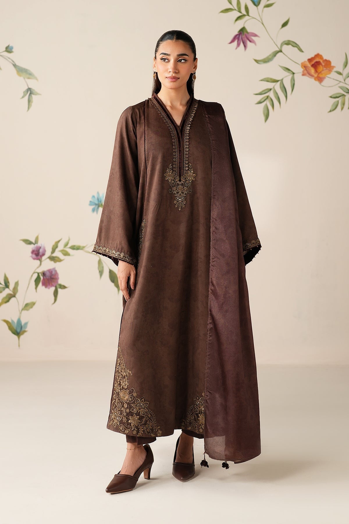 BAROQUE | PRET | EMBROIDERED PRINTED VISCOSE PR-1188
