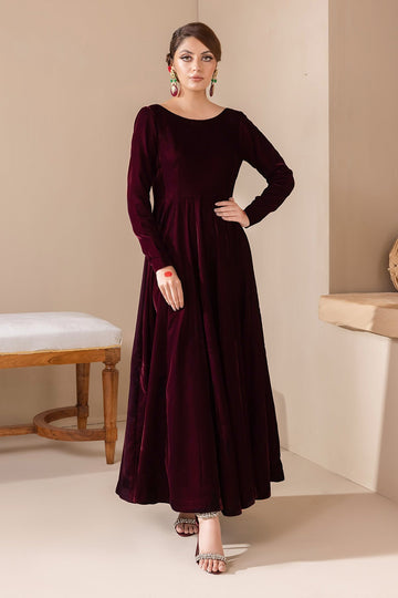 BAROQUE | PRET | SOLID VELVET FROCK PR-854