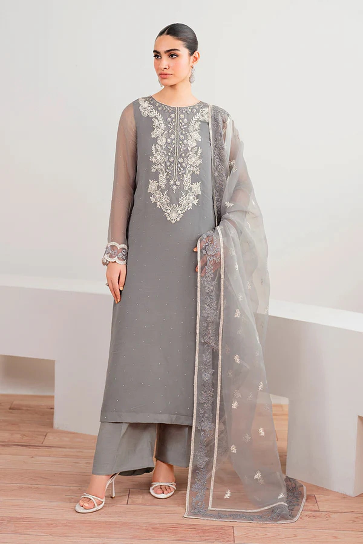 BAROQUE | PRET | EMBROIDERED CHIFFON PR-991