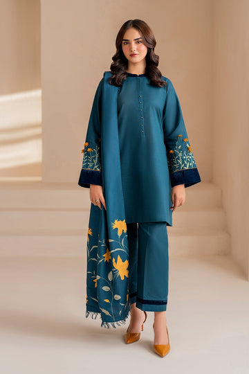 BAROQUE | PRET | EMBROIDERED KHADDAR PR-999