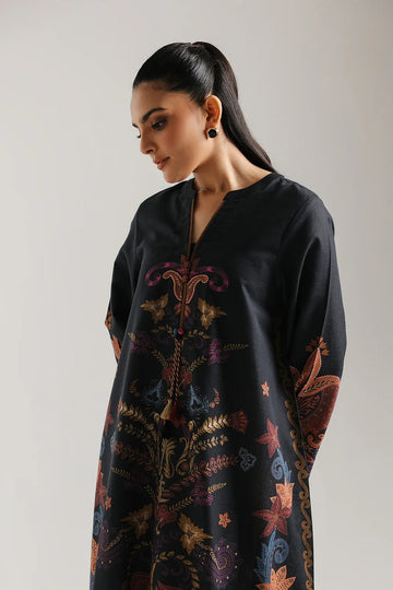 ETHNC | PRINTED KAFTAN | JET BLACK | E8109-102-902