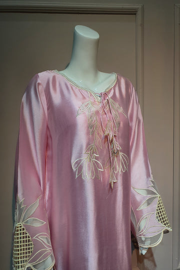 AZAARE BY HAMZA - PINK KAFTAN