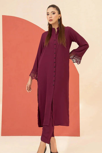 BE YOURSELF | PRET | PLUM TRENDY DRESS