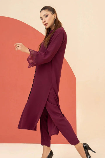BE YOURSELF | PRET | PLUM TRENDY DRESS