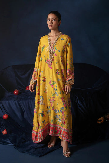 AMMARA KHAN | KAFTAN | PRINTED KAFTAN SHIRT (D-08)