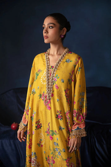 AMMARA KHAN | KAFTAN | PRINTED KAFTAN SHIRT (D-08)