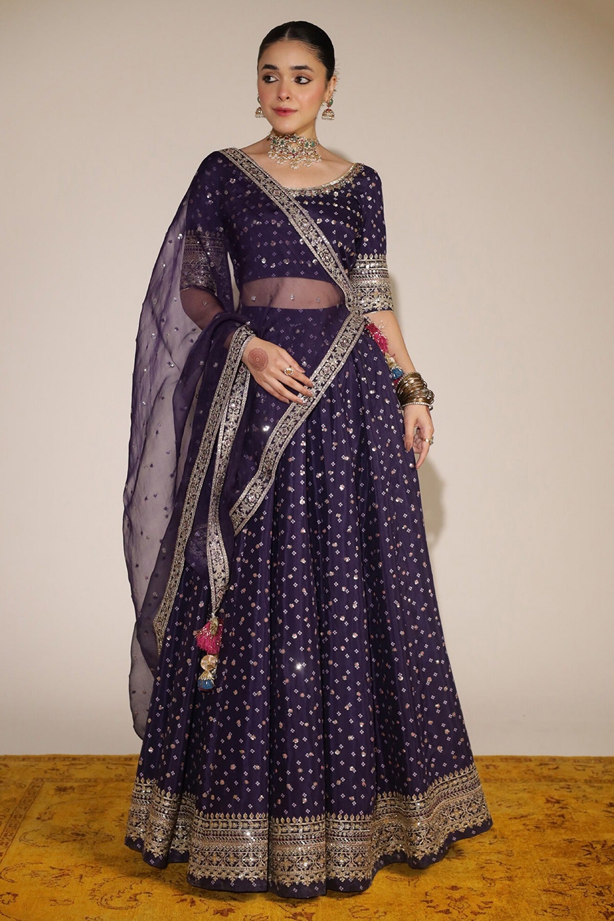 DYOT | SHEESHAM II 24 | PURPLE LEHNGA CHOLI