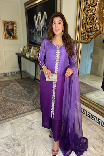 AMINAH BADAR | PURPLE OUTFIT